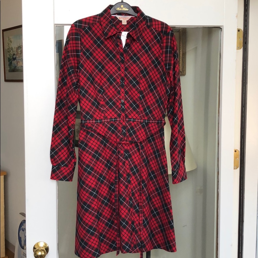 NWT Brooks Brothers Plaid Tartan Dress size 4